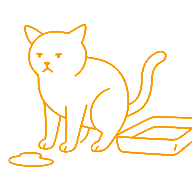 Chat urinant hors de sa litière