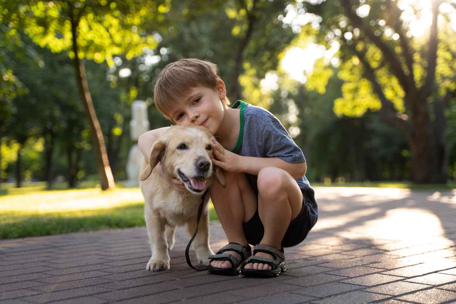 Photo illustrant l'article sur Chien et enfants : les règles essentielles de sécurité et de respect
